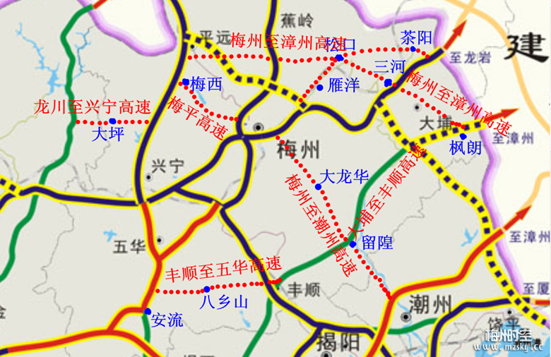 梅州要超前规划建设高速公路高速公路规划图