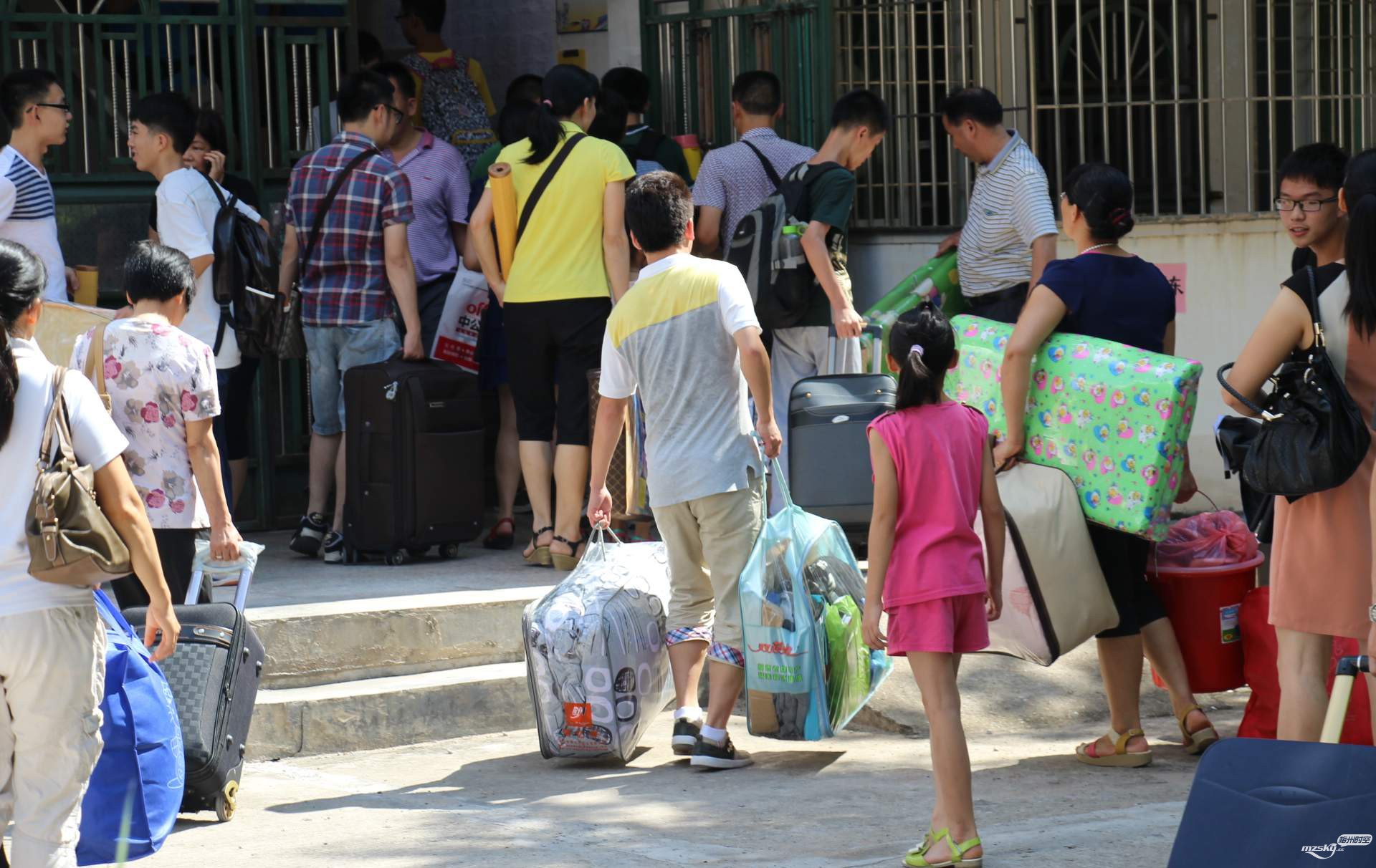 昨天莘莘学子开学报到了