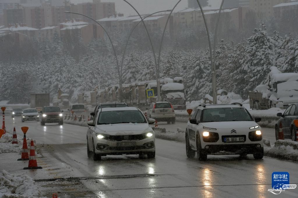 土耳其遭遇强降雪 至少1人死亡